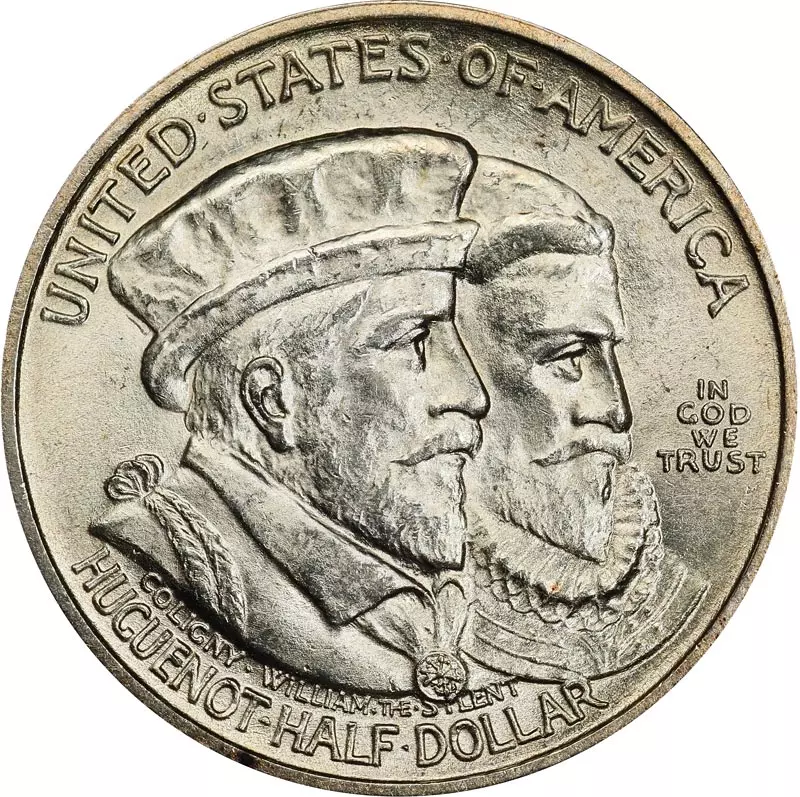 1/2 Dollar USA Hugenotten in Amerika 1924