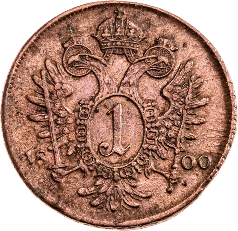 1 Kreuzer Römisch-Deutsches-Reich Kaiser Franz II. 1800