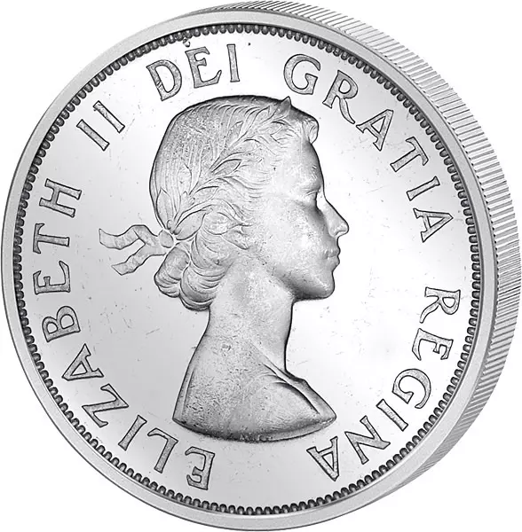 1 Dollar Kanada Charlottetown Quebec 1964 Vorzüglich