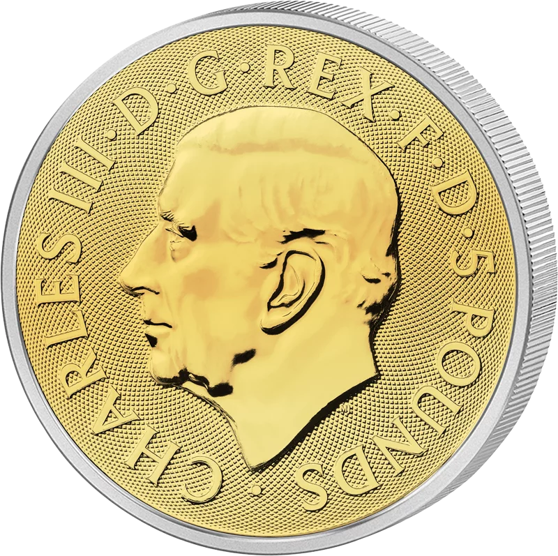 5 Pounds Großbritannien The Greyhound of Richmond 2025 Triple Gold Edition