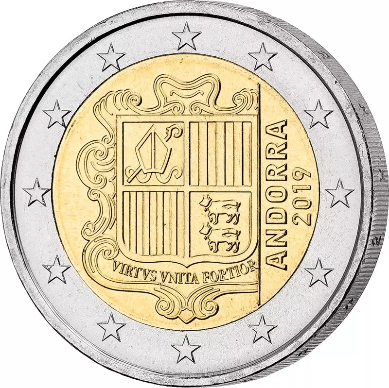 1 Cent - 2 Euro Kursmünzensatz Andorra 2019