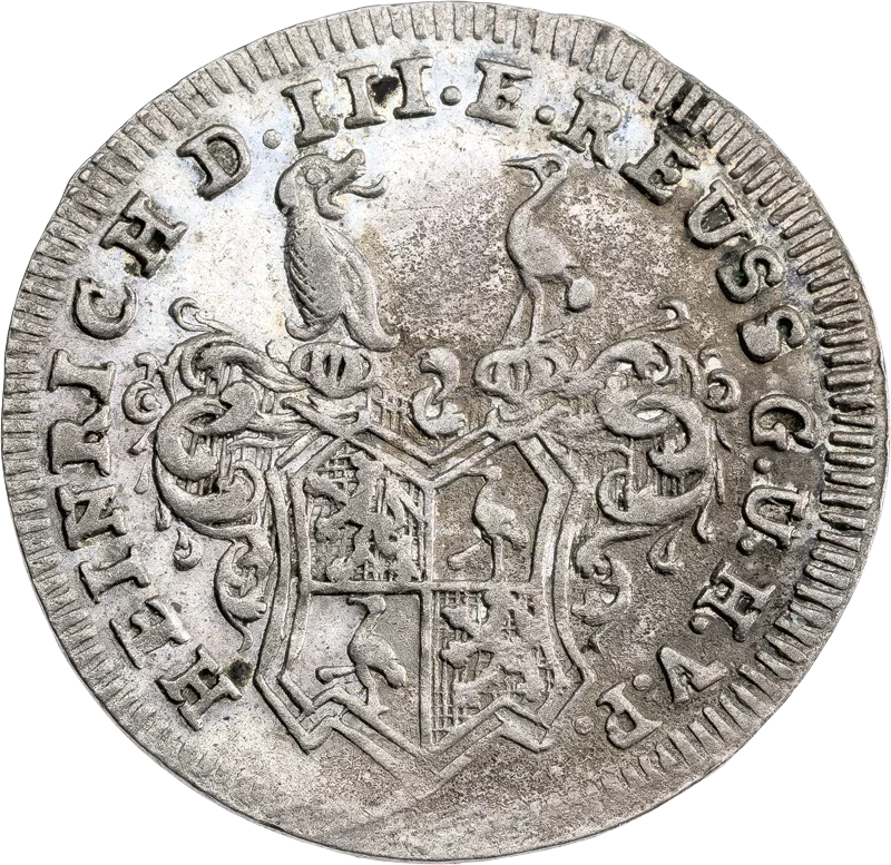 1/24 Taler Reuß Graf Heinrich III. 1738-1739