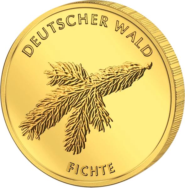 20 Euro BRD Deutscher Wald Fichte 2012 vorzüglich bis Stempelglanz