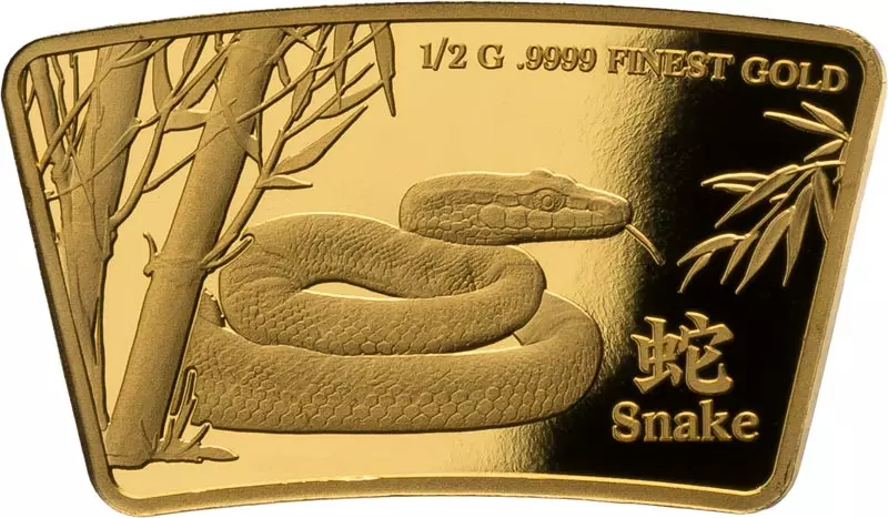 10 Dollars Salomonen Lunar Year Gold Edition - Schlange 2024