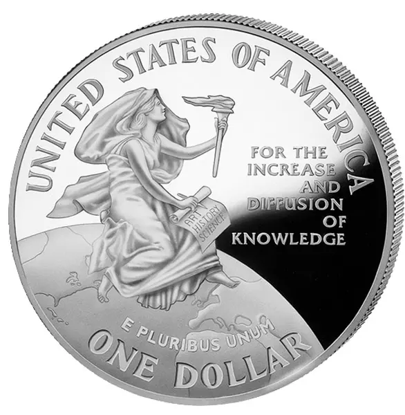 1 Dollar USA 150 Jahre Smithsonian Institut 1996