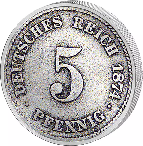 5 Pfennig Deutsches Kaiserreich - Kleiner Adler 1874-1889
