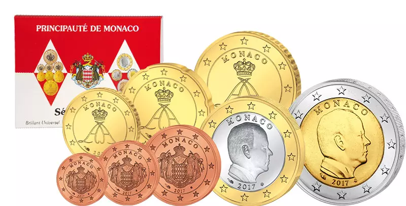 Euro-Kursmünzensatz Monaco 2017