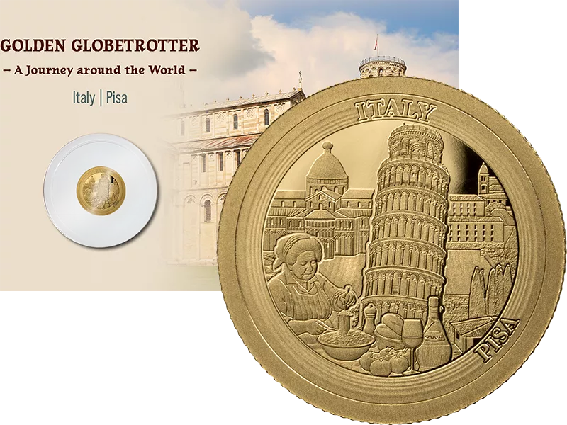 1.000 Francs Gabun Golden Globetrotter - Pisa 2026