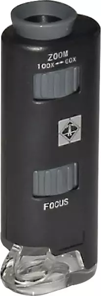 Zoom Mikroskop inkl. Batterien 88x30x20 mm