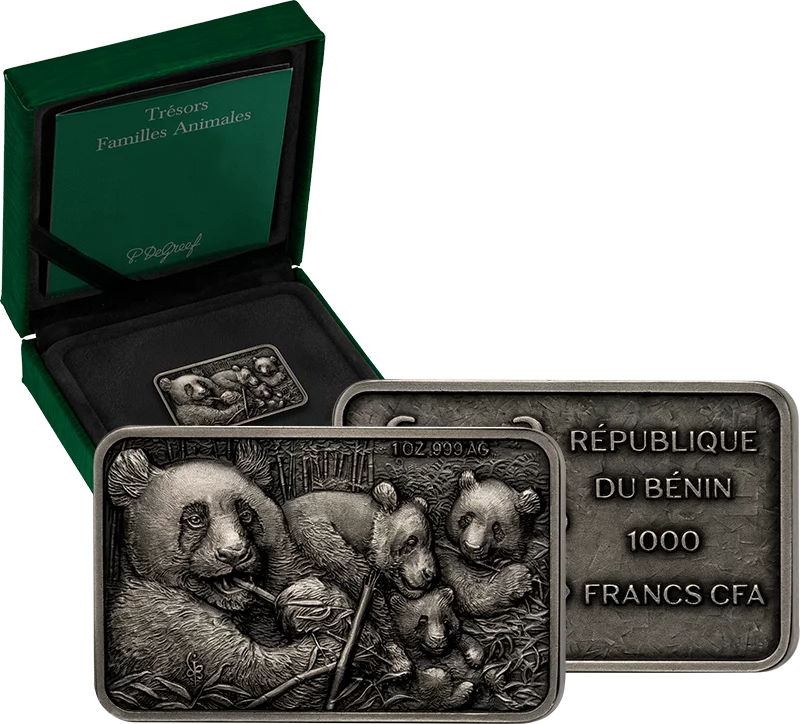 1.000 Francs Benin Tierfamilie Panda 2025