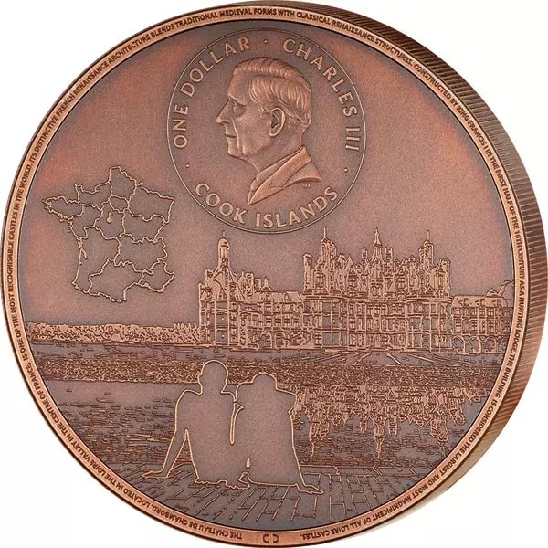 1 Dollar Cook-Inseln Château de Chambord 2024