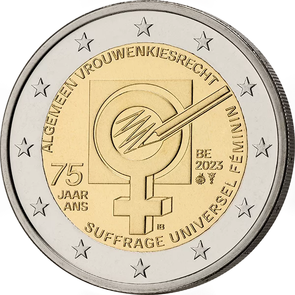 2 Euro Numisbrief 75 Jahre Frauenwahlrecht 2023