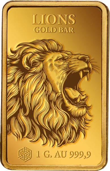 1 Gramm Goldbarren Gambia African Big Animals Gold Bars - Lions 2026