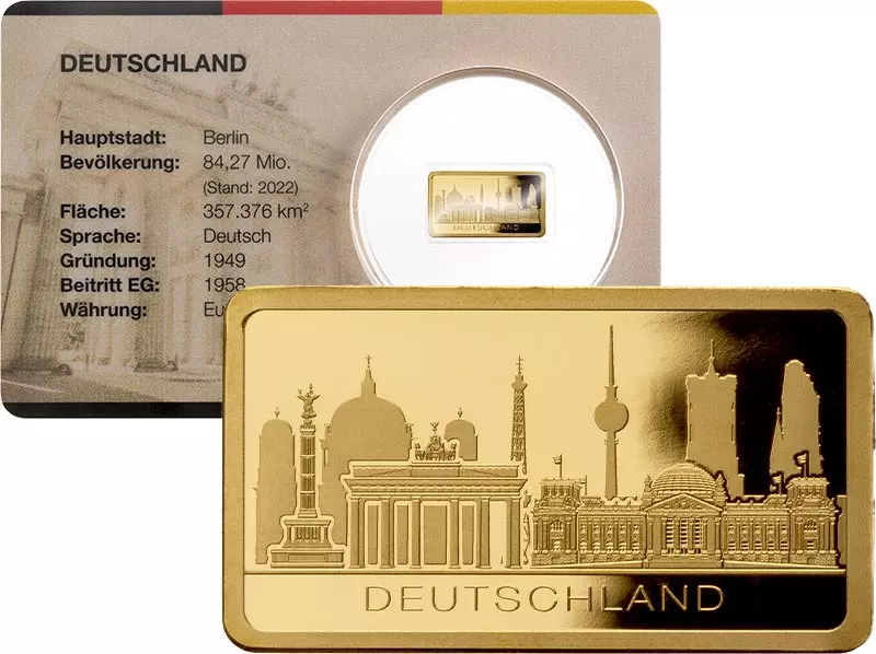 Goldbarren 30 Jahre Europäische Union - Deutschland
