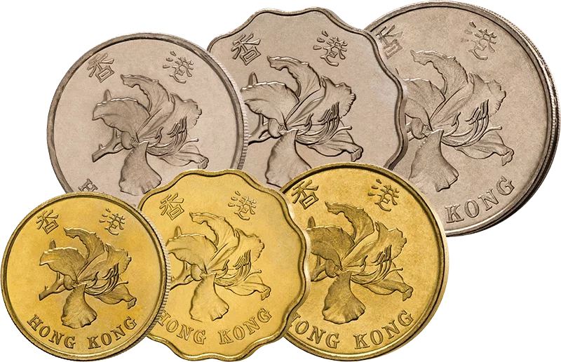 10 Cent - 5 Dollars Hongkong Kursmünzensatz 1993-2013 10 Cent - 5 Dollars Hongkong Kursmünzensatz 1993-2013