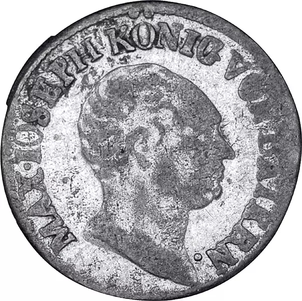 1 Kreuzer Bayern König Maximilian I. Joseph 1807-1825
