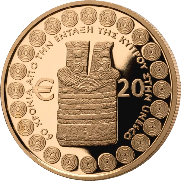 20 Euro Zypern 60 Jahre UNESCO-Beitritt 2021