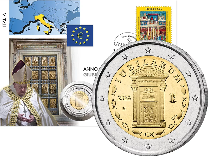 2 Euro Numisbrief Italien Jubiläum - Heiliges Jahr 2025