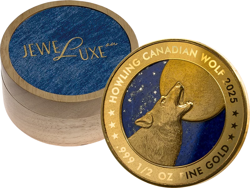 10.000 Francs Gabun JeweLuxe Wolf 2025
