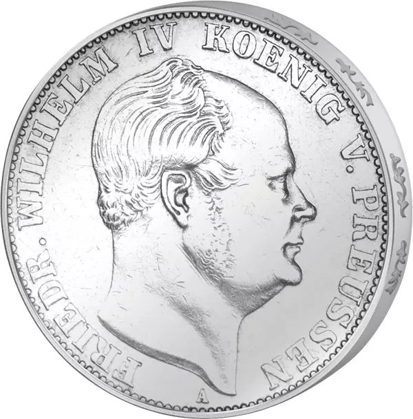 Vereinstaler Preußen König Friedrich Wilhelm IV. 1857-1860