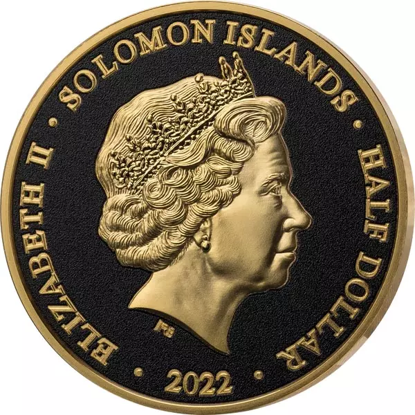 1/2 Dollar Salomonen Ancient Egypt Collection - Abu Simbel 2022