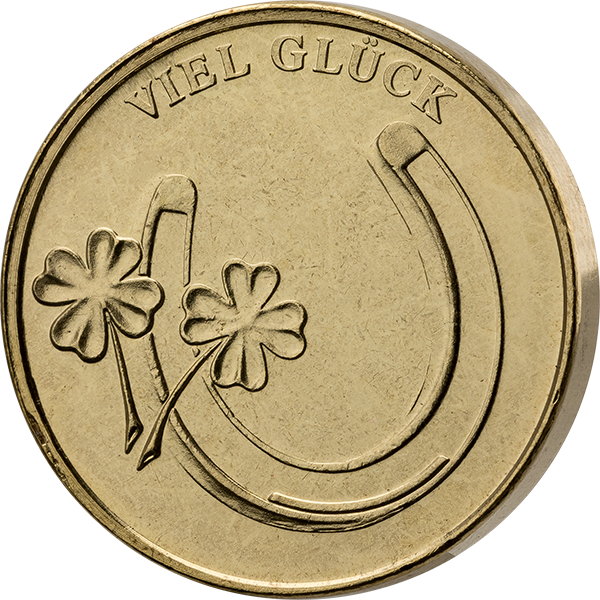 Glücksbringer Hufeisen und Kleeblatt