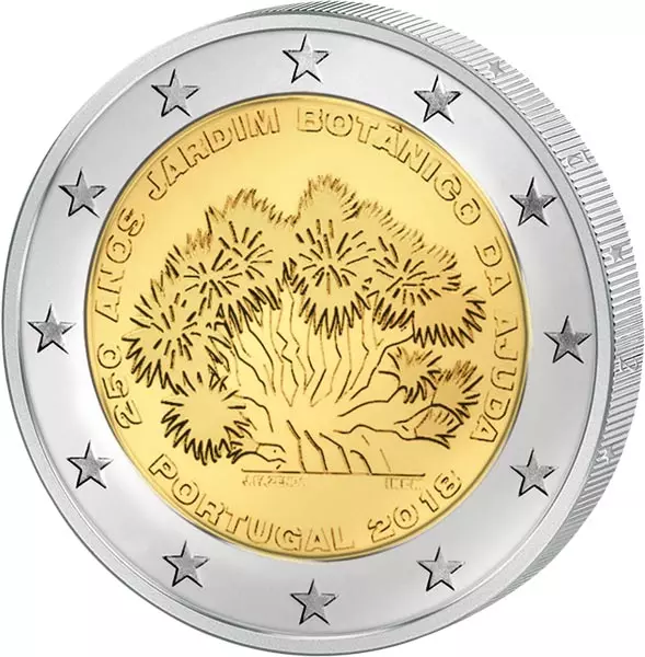 2 Euro Portugal Gärten von Ajuda 2018