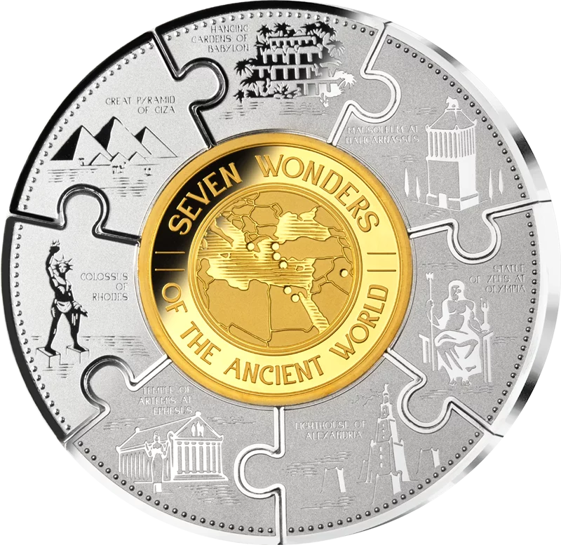 7 x 10 Francs und 25 Francs Burundi Puzzle Coin 2024