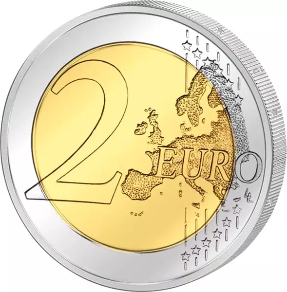 2 Euro Monaco 10. Hochzeitstag von Fürst Albert II. und Fürstin Charléne 2021