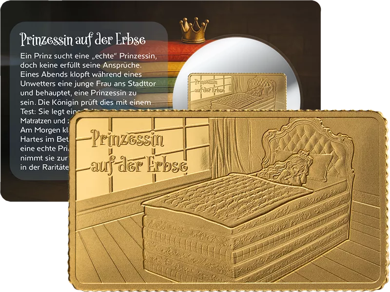 Goldbarren Goldener Märchenzauber - Prinzessin auf der Erbse 2025