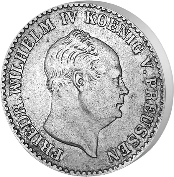 2 1/2 Silbergroschen Preußen König Friedrich Wilhelm IV. 1853-1860