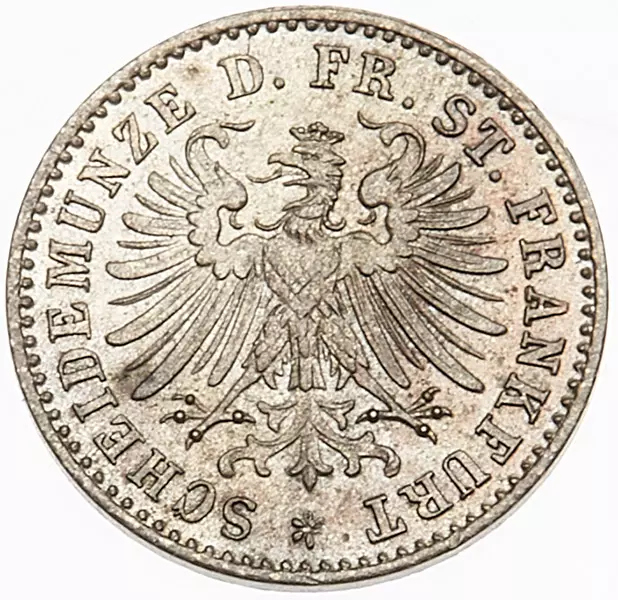 1 Kreuzer Freie Reichsstadt Frankfurt 1859-1866
