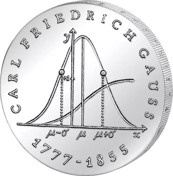 20 Mark DDR Carl Friedrich Gauß 1977