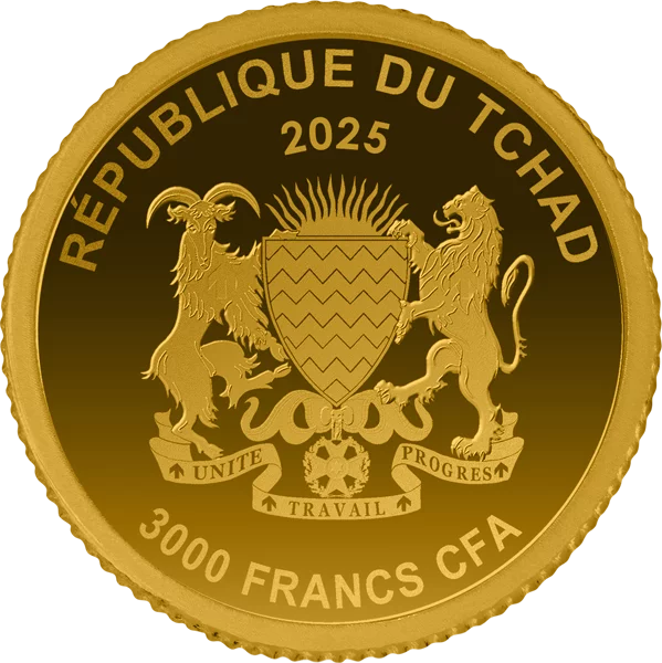 3.000 Francs Tschad Papst Leo XIV. 2025