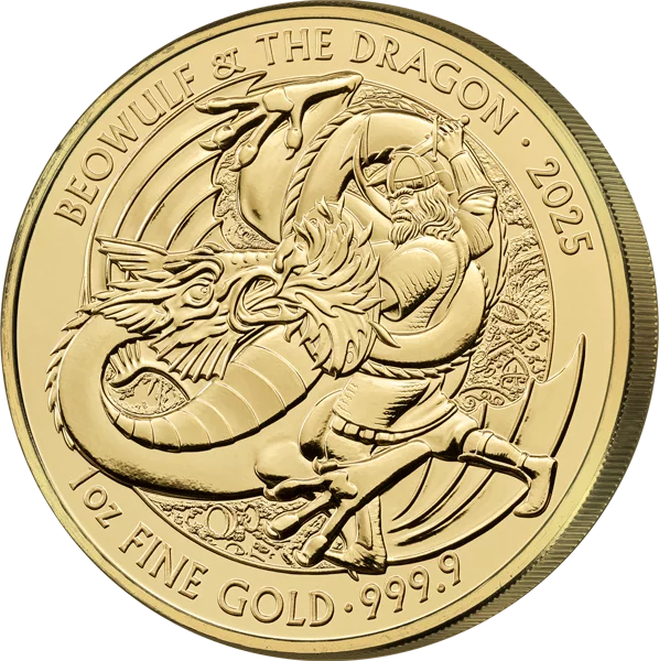 1 Unze Gold Großbritannien Myths and Legends - Beowulf & The Dragon 2025