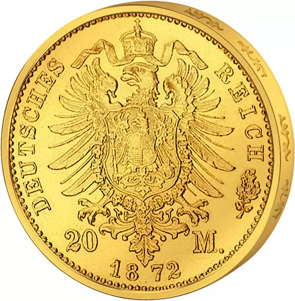 20 Mark Sachsen König Johann 1872 20 Mark Sachsen König Johann 1872