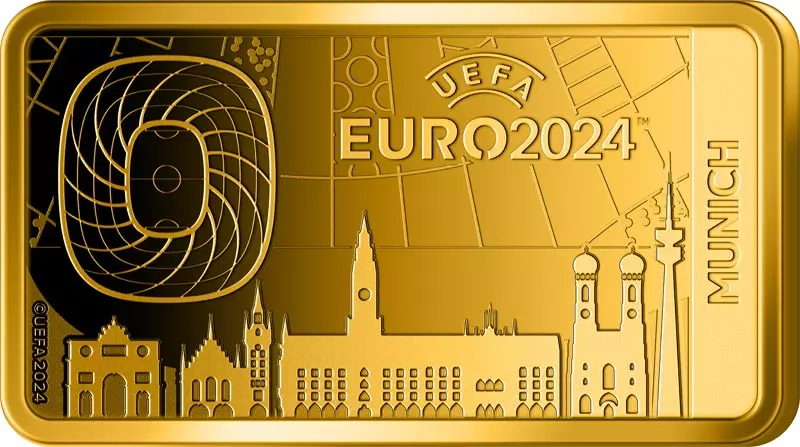 10 Dollars Salomonen UEFA Fußball EM - München 2024 + Gratismünze
