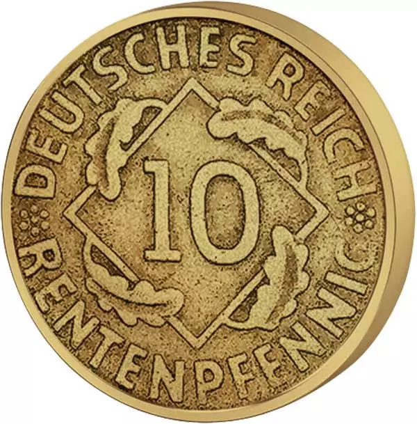 10 Rentenpfennig Weimarer Republik Ähren 1923-1924