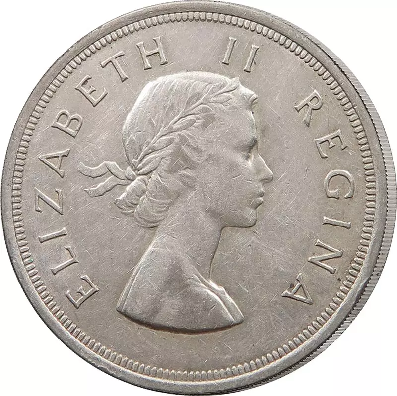 5 Shillings Südafrika Springbock 1953