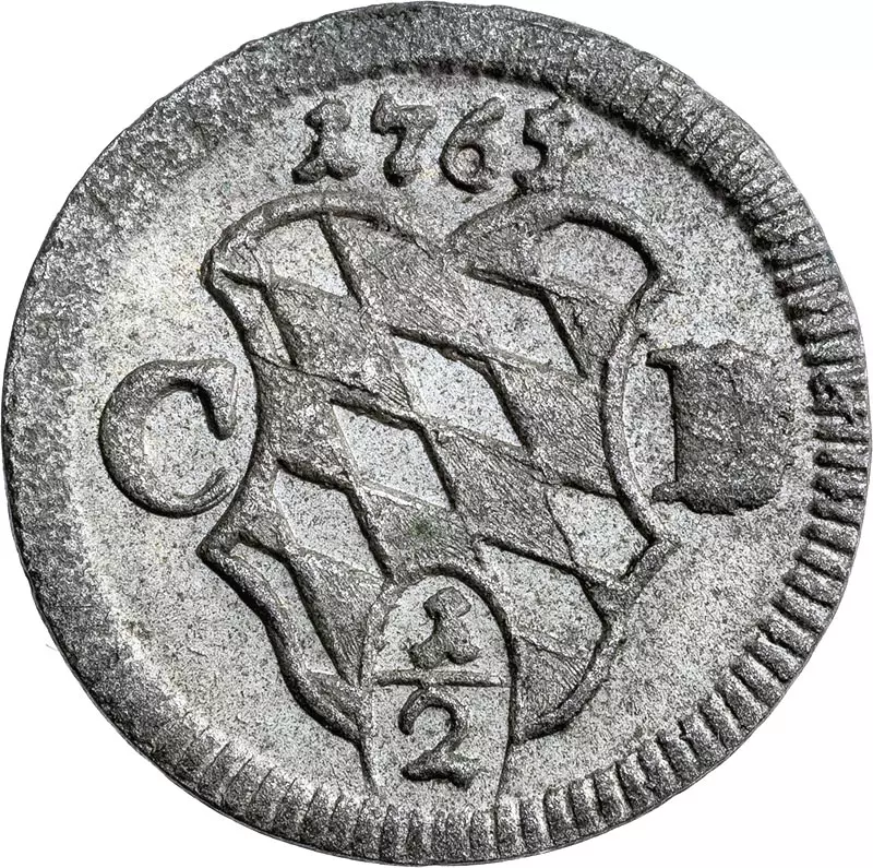 1/2 Kreuzer Bayern Kurfürst Maximilian III. Joseph 1746-1767