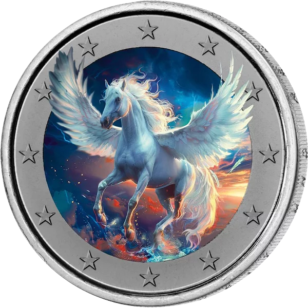 Kollektion: 2-Euro-Gedenkmünzen als kolorierte Künstlerausgaben - Fantasy