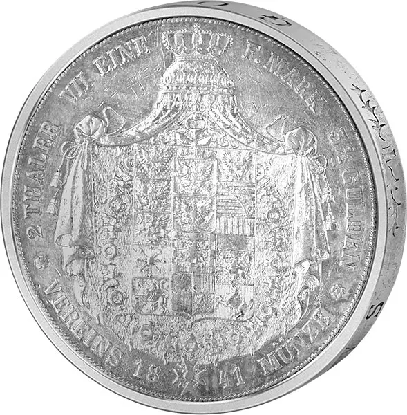 Doppeltaler Preußen König Friedrich Wilhelm IV. 1841-1851