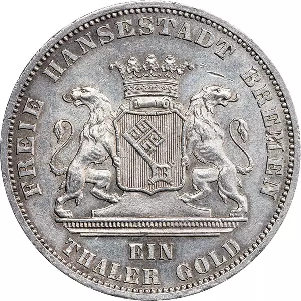 Siegestaler Bremen 1871 vorzüglich