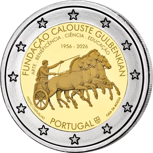 2 Euro Portugal 70 Jahre Calouste-Gulbenkian-Stiftung 2026