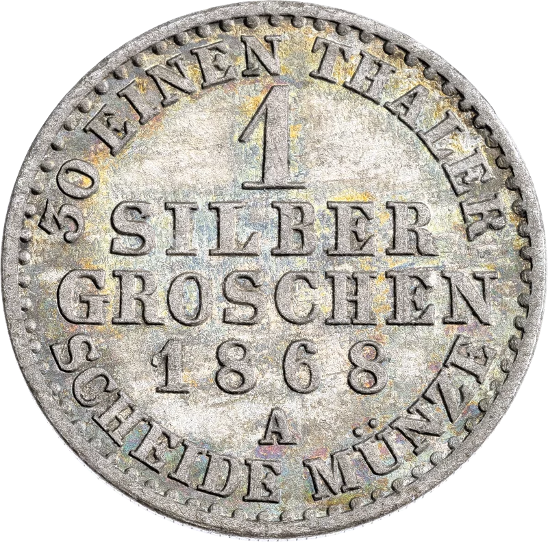1 Silbergroschen Reuß Fürst Heinrich XXII. 1868