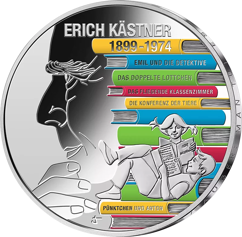 20 Euro BRD 125. Geburtstag Erich Kästner 2024 Polierte Platte
