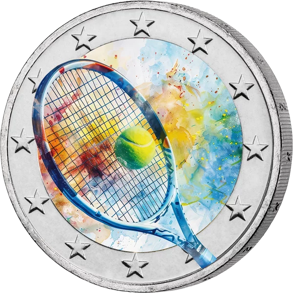 2-Euro-Künstlerausgabe Tennis