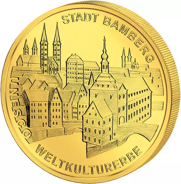 100 Euro BRD UNESCO-Weltkulturerbe Stadt Bamberg 2004 Stempelglanz