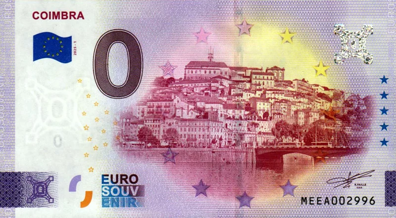 0-Euro-Banknote Portugal Coimbra 2025