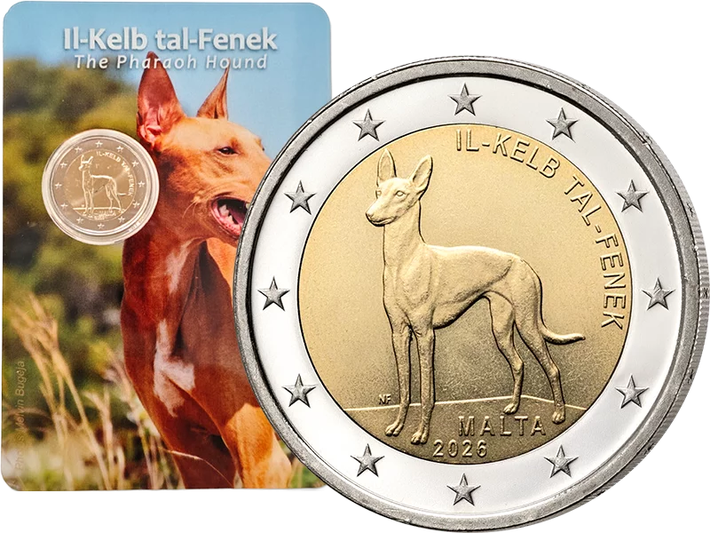 2 Euro Malta Heimische Spezies - Pharaonenhund 2026